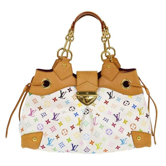 Louis Vuitton White Monogram Multicolor Ursula Handbag M40123 TH2037 NQ00898 - Picture 1 of 10